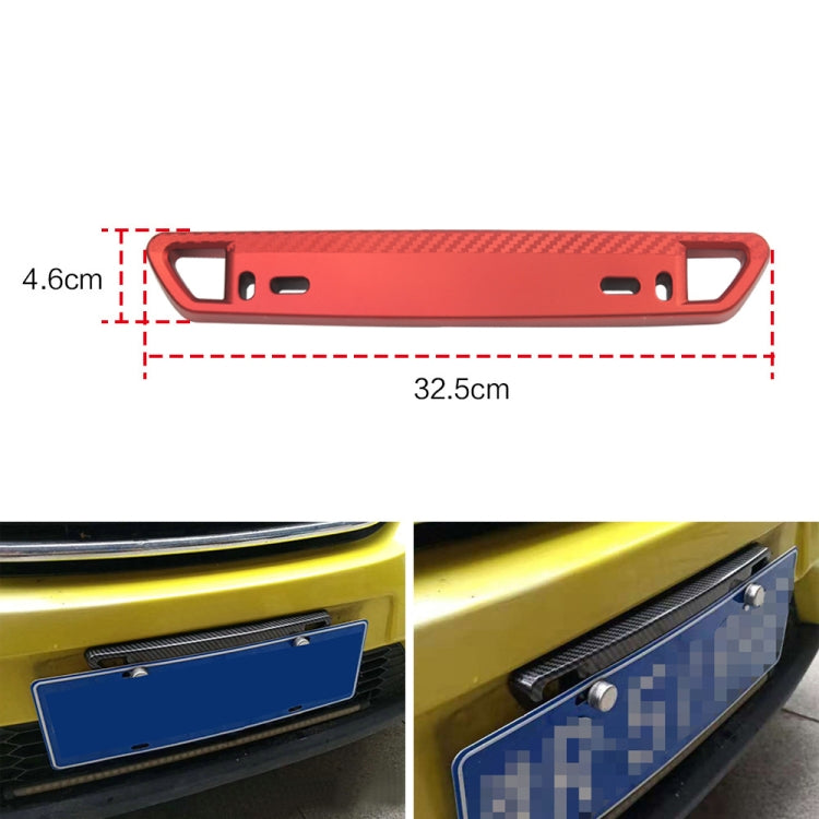 Car Modification Carbon Fiber Pattern License Plate Frame Holder(Silver) - In Car by buy2fix | Online Shopping UK | buy2fix