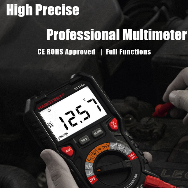 HABOTEST HT118C Handheld High-precision Manual Digital Multimeter - Digital Multimeter by HABOTEST | Online Shopping UK | buy2fix