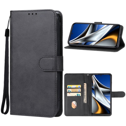 For Xiaomi Poco X5 Pro Leather Phone Case(Black) - Xiaomi Cases by buy2fix | Online Shopping UK | buy2fix