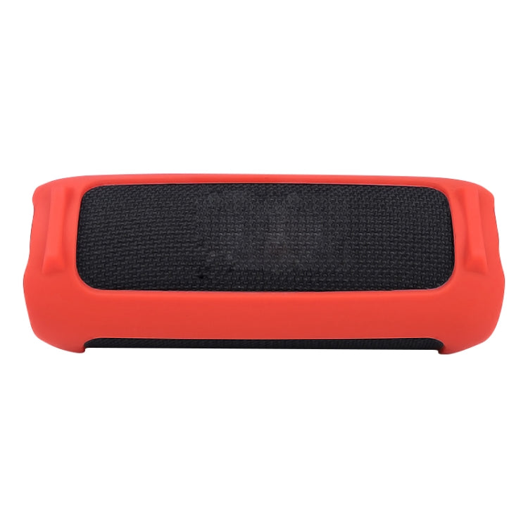 For JBL Flip 6 Bluetooth Speaker Portable Silicone Case with Shoulder Strap(Red) - Protective Case by buy2fix | Online Shopping UK | buy2fix