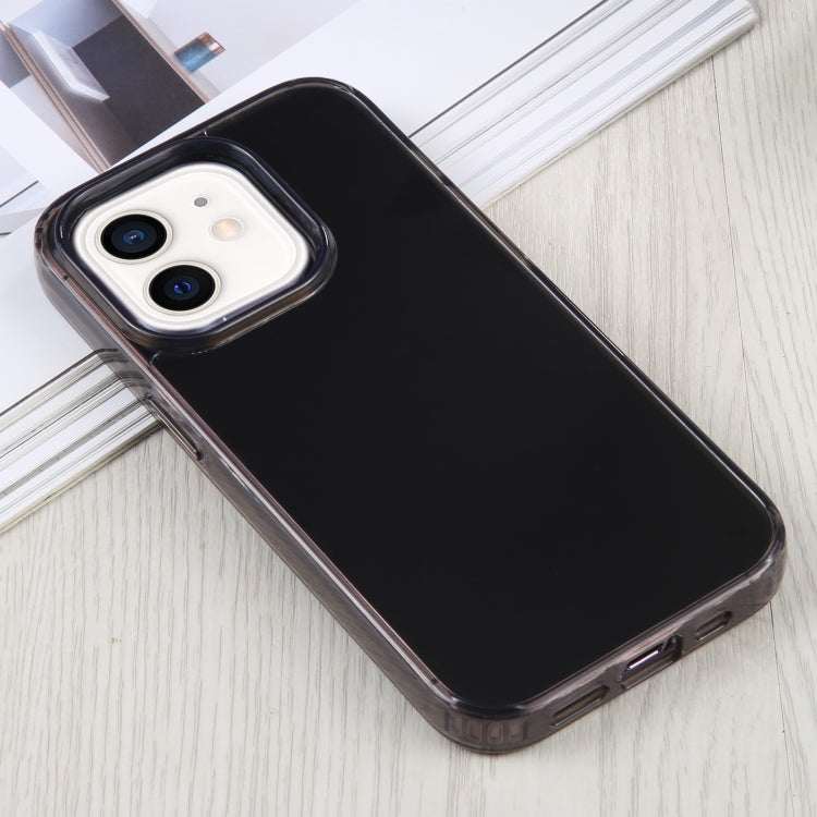 For iPhone 12 GEBEI Acrylic Phone Case(Transparent Black) - iPhone 12 / 12 Pro Cases by GEBEI | Online Shopping UK | buy2fix