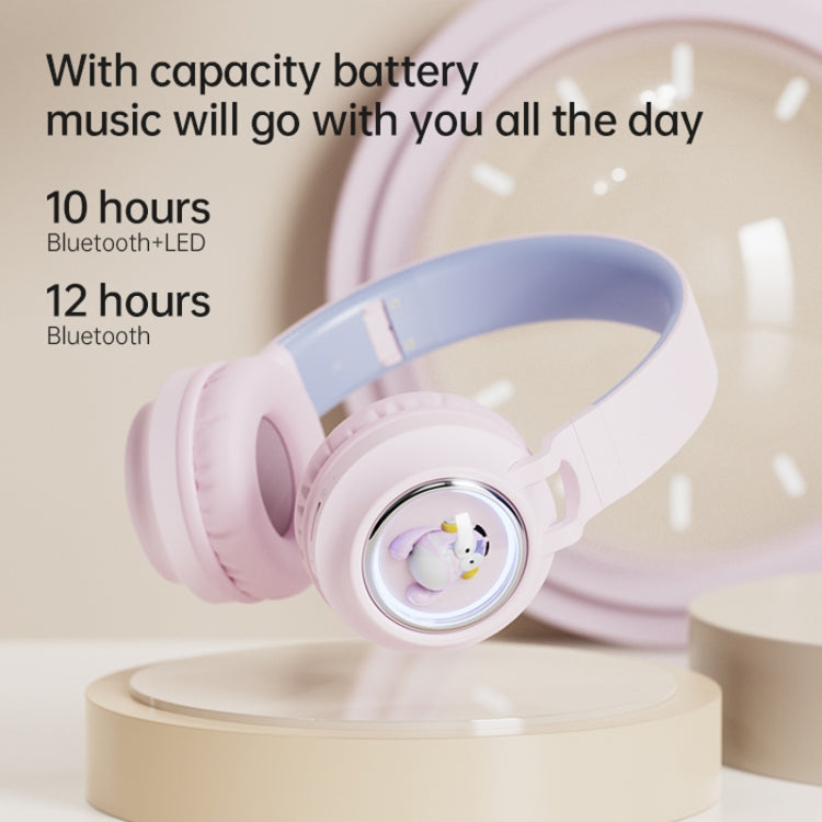 Q1 Headphones Monster Kids Over-Ear Bluetooth Earphones(Apricot) - Apple Accessories by buy2fix | Online Shopping UK | buy2fix