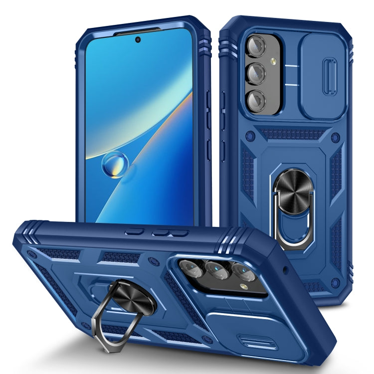 For Samsung Galaxy A54 5G Sliding Camshield TPU + PC Phone Case(Blue) - Galaxy Phone Cases by buy2fix | Online Shopping UK | buy2fix