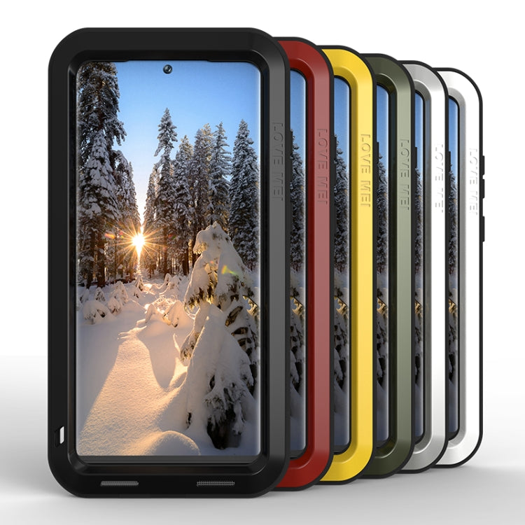 For Samsung Galaxy S23 Ultra 5G LOVE MEI Metal Shockproof Life Waterproof Dustproof Phone Case(Red) - Galaxy S23 Ultra 5G Cases by LOVE MEI | Online Shopping UK | buy2fix