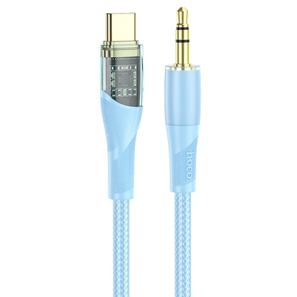 hoco UPA25 Transparent Exploration Version USB-C/Type-C Digital Audio Conversion Cable, Length: 1m(Blue) -  by hoco | Online Shopping UK | buy2fix