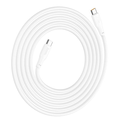 hoco X93 240W USB-C/Type-C to USB-C/Type-C Fast Charge Data Cable, Length:2m(White) -  by hoco | Online Shopping UK | buy2fix