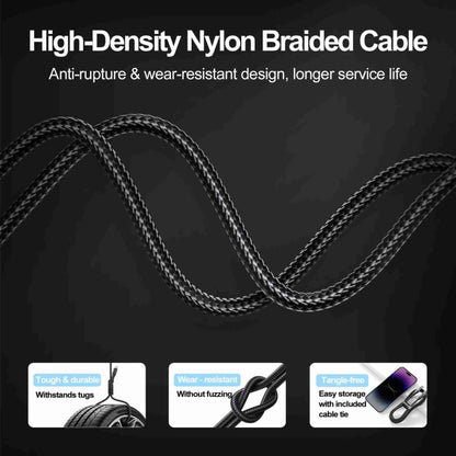 JOYROOM S-UM018A10 Extraordinary Series 2.4A USB-A to Micro USB Fast Charging Data Cable, Cable Length:2m(Black) -  by JOYROOM | Online Shopping UK | buy2fix