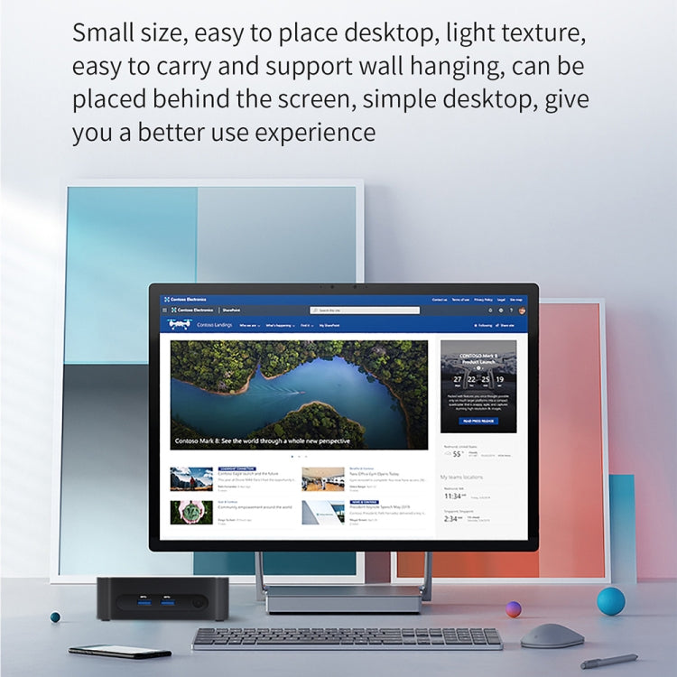 ZX03 Windows 11 Mini PC, Intel Alder Lake N95, Support Dual HDMI Output, Spec:8GB+256GB(UK Plug) -  by buy2fix | Online Shopping UK | buy2fix