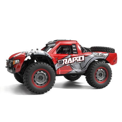 JJR/C Q130 Full-scale High-brush Four-wheel Drive High-speed Pickup Remote Control Car(Red) - RC Cars by JJR/C | Online Shopping UK | buy2fix