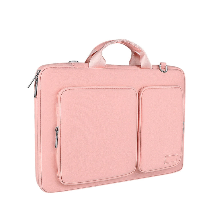 ST11 Polyester Thickened Laptop Bag, Size:15.6 inch(Pink) - 15.6 - 17 inch by buy2fix | Online Shopping UK | buy2fix