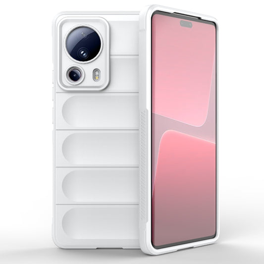 For Xiaomi 13 Lite Magic Shield TPU + Flannel Phone Case(White) - 13 Lite Cases by buy2fix | Online Shopping UK | buy2fix