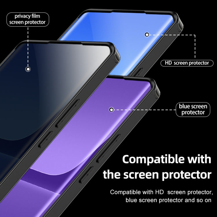 For Xiaomi 13 Ultra Armor Clear TPU Hard PC Phone Case(Matte Black) - 13 Ultra Cases by buy2fix | Online Shopping UK | buy2fix