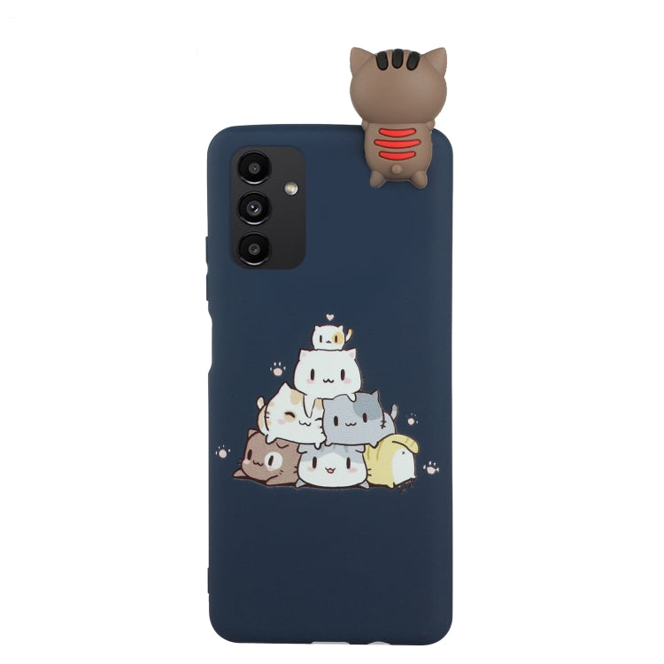 For Samsung Galaxy A14 5G Shockproof Cartoon TPU Phone Case(Stacked Cats) - Galaxy Phone Cases by buy2fix | Online Shopping UK | buy2fix