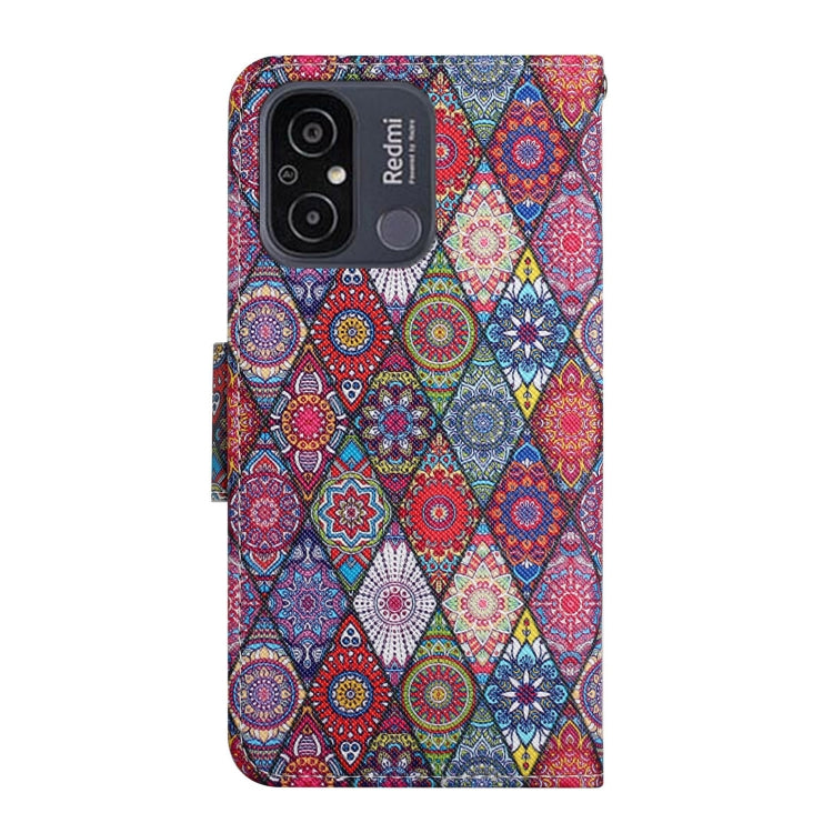 For Xiaomi Redmi 12C Colored Drawing Pattern Flip Leather Phone Case(Diamond Kaleidoscope) - Xiaomi Cases by buy2fix | Online Shopping UK | buy2fix