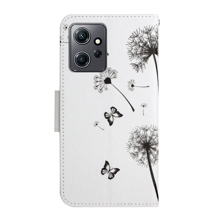 For Xiaomi Redmi Note 12 4G Global Colored Drawing Pattern Flip Leather Phone Case(Dandelion) - Note 12 Cases by buy2fix | Online Shopping UK | buy2fix