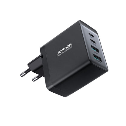 JOYROOM TCG02 Gallium Nitride 67W Dual USB+Dual USB-C/Type-C Multi-Port Charger Set, Specification:EU Plug(Black) -  by JOYROOM | Online Shopping UK | buy2fix