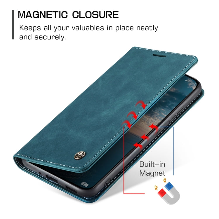 For Xiaomi 13 CaseMe 013 Multifunctional Horizontal Flip Leather Phone Case(Blue) - 13 Cases by CaseMe | Online Shopping UK | buy2fix