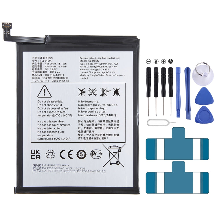 For Alcatel JOY TAB 2 9032Z 4000mAh Battery Replacement TLP040M7 - Others by buy2fix | Online Shopping UK | buy2fix