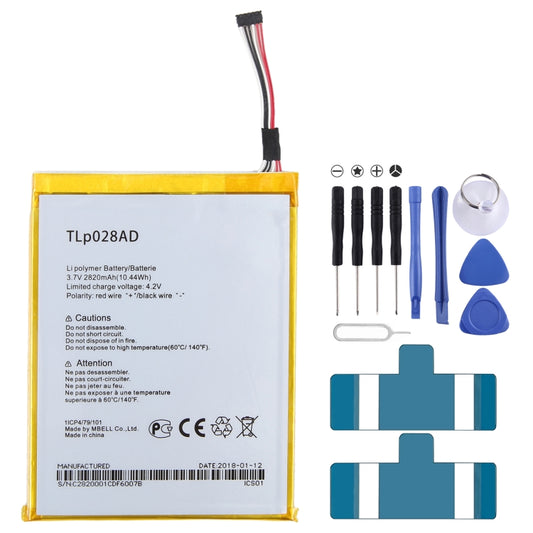 For Alcatel One Touch Pixi 7 OT-9006W 2820mAh Battery Replacement TLp028AD - Others by buy2fix | Online Shopping UK | buy2fix