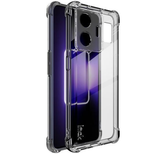 For Realme GT Neo 5 5G / GT3 5G imak Shockproof Airbag TPU Phone Case(Transparent Black) - Realme Cases by imak | Online Shopping UK | buy2fix