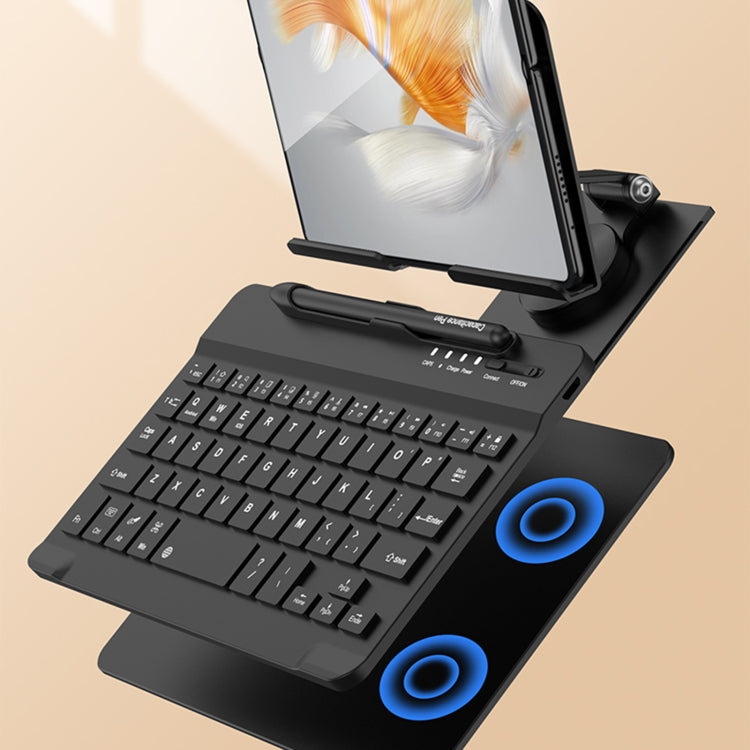 For Huawei Mate X3 GKK Magnetic Folding Keyboard Bracket Set, Keyboard + Holder + Pen + Mouse + Phone Case(Black) - Other Accessories by GKK | Online Shopping UK | buy2fix