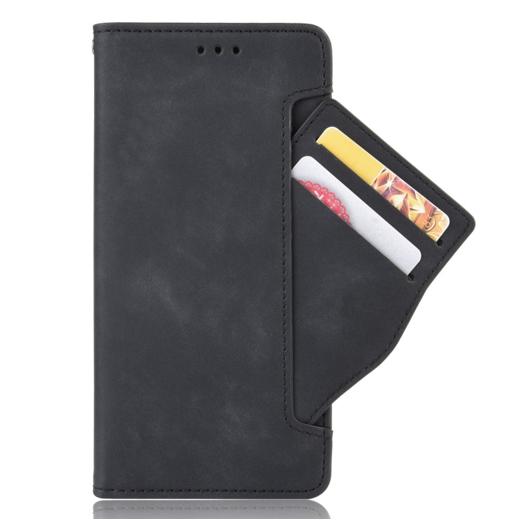 For Honor 70 Lite / X6 4G Skin Feel Calf Texture Card Slots Leather Phone Case(Black) - Honor Cases by buy2fix | Online Shopping UK | buy2fix