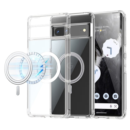 For Google Pixel 8 Transparent Frosted MagSafe Phone Case - Google Cases by buy2fix | Online Shopping UK | buy2fix