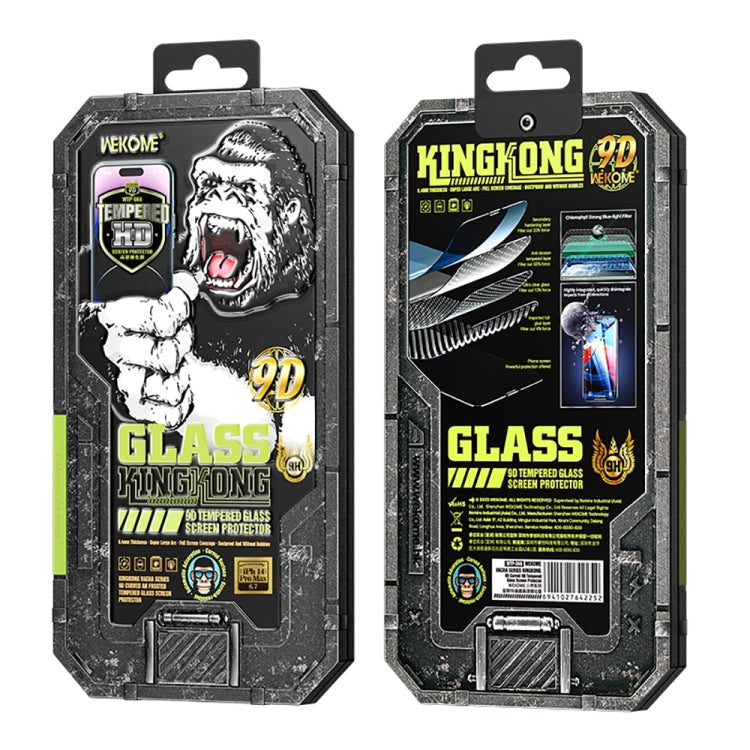 For iPhone 13 Pro Max WK WTP-066 King Kong Vacha 9D Curved HD Tempered Glass Film(Black) - iPhone 13 Pro Max Tempered Glass by WK | Online Shopping UK | buy2fix