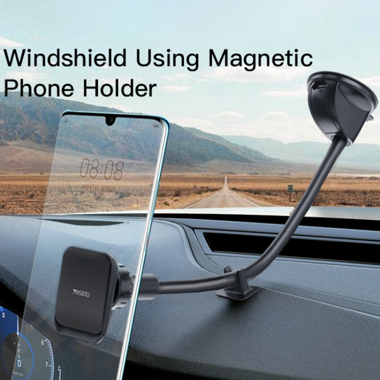 Yesido C109 360 Degree Rotation Car Windshield Suction Cup Magsafe Magnetic Phone Holder(Black) -  by Yesido | Online Shopping UK | buy2fix