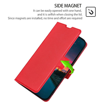 For Xiaomi 13 Ultra 5G Ultra-thin Voltage Side Buckle Horizontal Flip Leather Phone Case(Red) - 13 Ultra Cases by buy2fix | Online Shopping UK | buy2fix