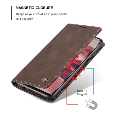 For Xiaomi Redmi Note 9 Pro/Note 9 Pro Max/Note 9s CaseMe 013 Multifunctional Horizontal Flip Leather Case, with Card Slot & Holder & Wallet(Coffee) - Xiaomi Cases by CaseMe | Online Shopping UK | buy2fix