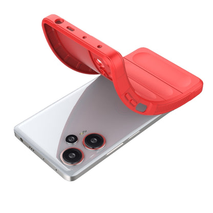 For Xiaomi Redmi Note 12 Turbo Magic Shield TPU + Flannel Phone Case(Red) - Xiaomi Cases by buy2fix | Online Shopping UK | buy2fix