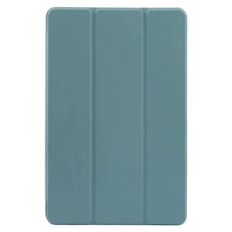 For Xiaomi Pad 6 / Pad 6 Pro Three-fold Holder Flip Tablet Leather Case(Dark Green) -  by buy2fix | Online Shopping UK | buy2fix