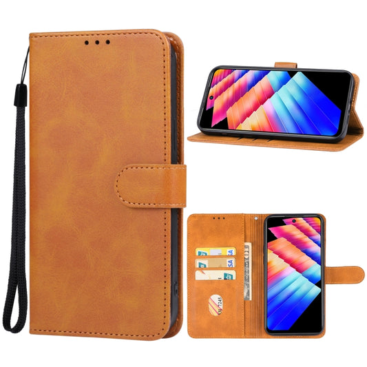 For Infinix Hot 30 Play NFC Leather Phone Case(Brown) - Infinix Cases by buy2fix | Online Shopping UK | buy2fix