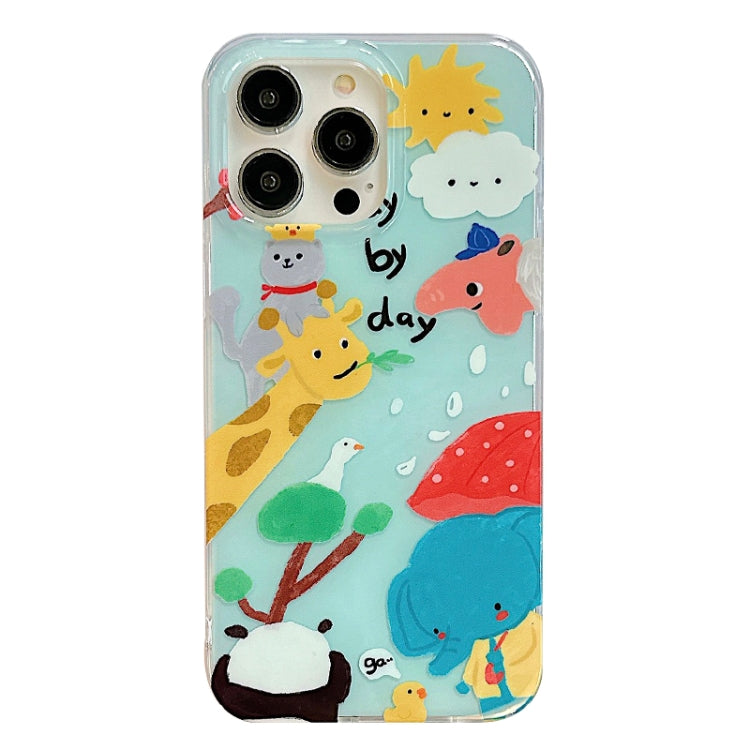 For iPhone 11 IMD Cute Animal Pattern Phone Case(Giraffe) - iPhone 11 Cases by buy2fix | Online Shopping UK | buy2fix