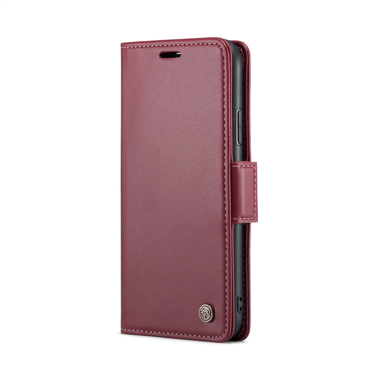 For iPhone 11 Pro Max CaseMe 023 Butterfly Buckle Litchi Texture RFID Anti-theft Leather Phone Case(Wine Red) - iPhone 11 Pro Max Cases by CaseMe | Online Shopping UK | buy2fix