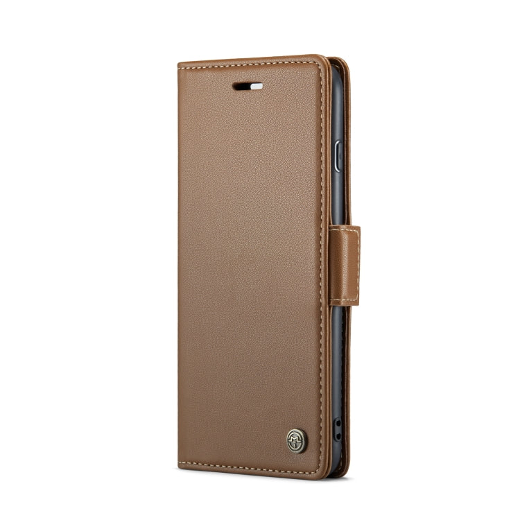 For iPhone 6 Plus/7 Plus/8 Plus CaseMe 023 Butterfly Buckle Litchi Texture RFID Anti-theft Leather Phone Case(Brown) - More iPhone Cases by CaseMe | Online Shopping UK | buy2fix