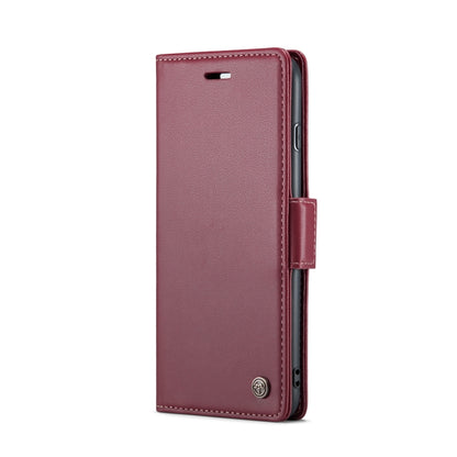 For iPhone 6 Plus/7 Plus/8 Plus CaseMe 023 Butterfly Buckle Litchi Texture RFID Anti-theft Leather Phone Case(Wine Red) - More iPhone Cases by CaseMe | Online Shopping UK | buy2fix