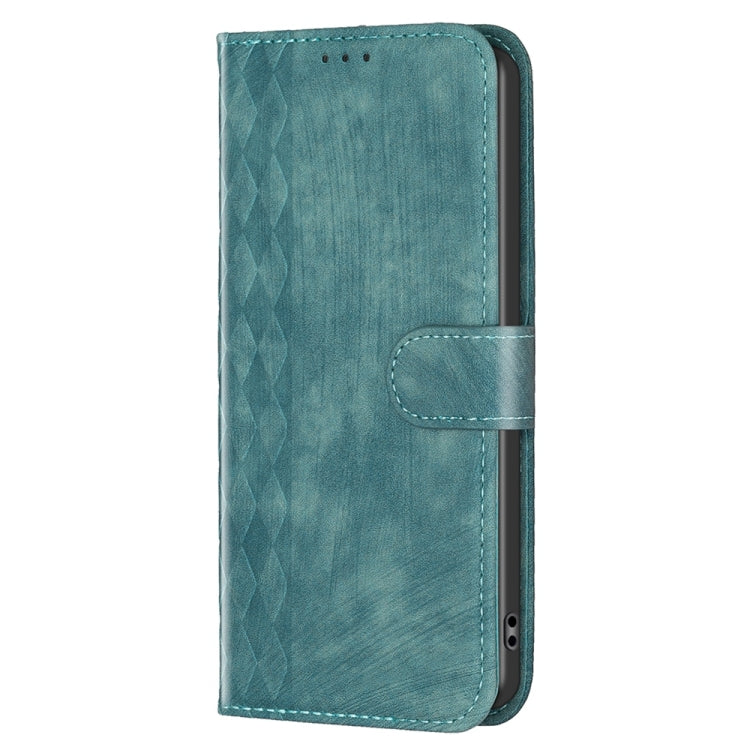 For Xiaomi Redmi Note 9 Pro Plaid Embossed Leather Phone Case(Green) - Xiaomi Cases by buy2fix | Online Shopping UK | buy2fix