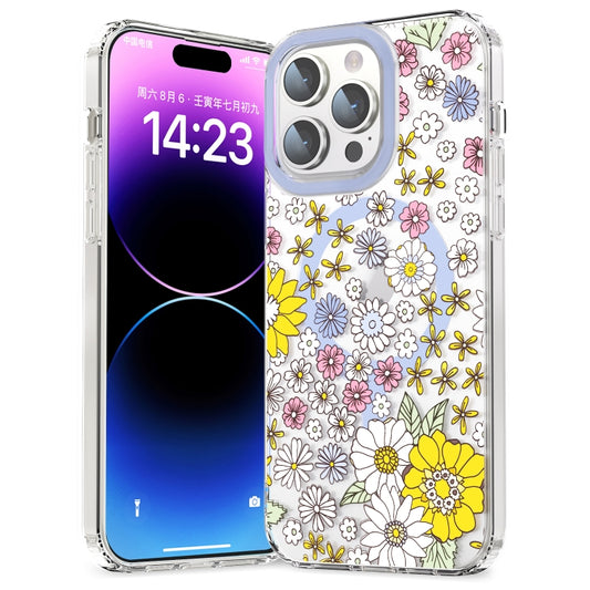 For iPhone 12 Pro MagSafe Magnetic TPU Phone Case(Little Flower) - iPhone 12 / 12 Pro Cases by buy2fix | Online Shopping UK | buy2fix