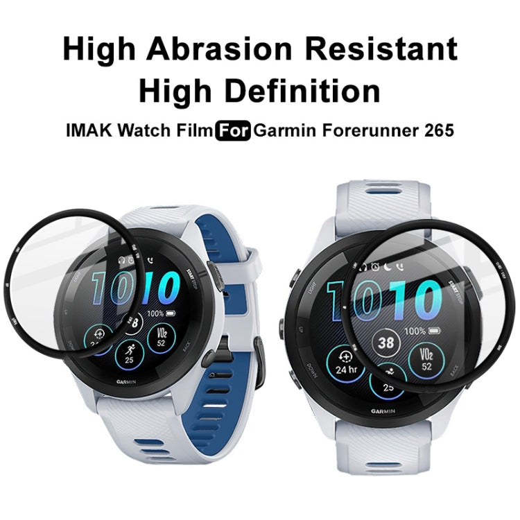 For Garmin Forerunner 265 IMAK Plexiglass HD Watch Protective Film - Screen Protector by imak | Online Shopping UK | buy2fix