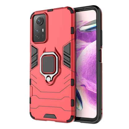 For Xiaomi Redmi Note 12S 4G Magnetic Ring Holder PC + TPU Phone Case(Red) - Xiaomi Cases by buy2fix | Online Shopping UK | buy2fix