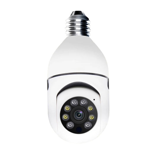 ESCAM PR001 E27 4MP Motion Tracking Smart WiFi Night Vision Dome Camera Supports Alexa Google(White) - Light Bulb Camera by ESCAM | Online Shopping UK | buy2fix