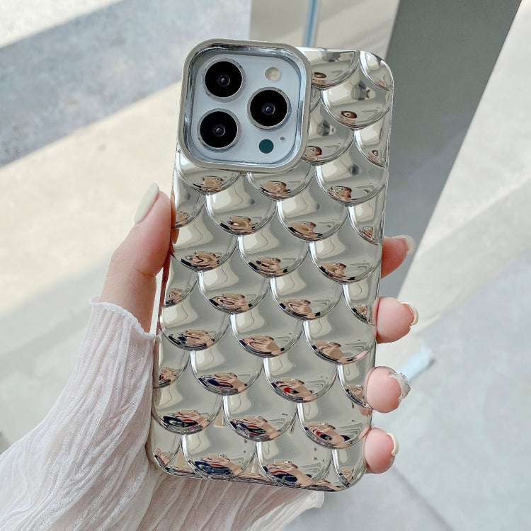 For iPhone 13 Pro Max 3D Scale Style TPU Phone Case(Silver) - iPhone 13 Pro Max Cases by buy2fix | Online Shopping UK | buy2fix