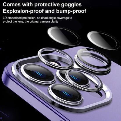 For iPhone 12 Pro Frosted Metal Material Phone Case with Lens Protection(Blue) - iPhone 12 / 12 Pro Cases by buy2fix | Online Shopping UK | buy2fix