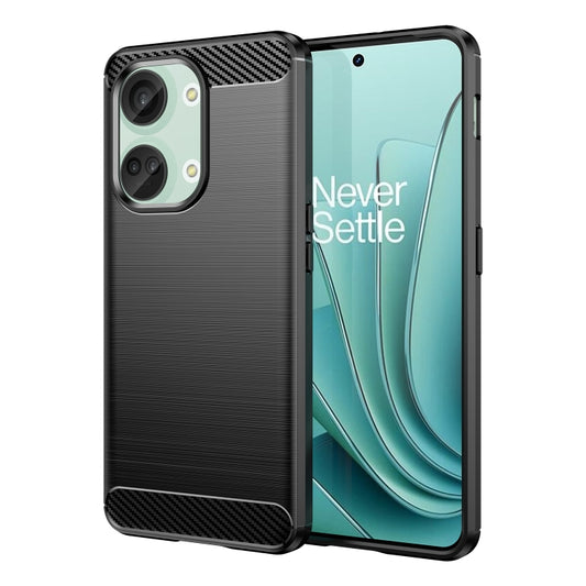 For OnePlus Nord 3 Brushed Texture Carbon Fiber TPU Phone Case(Black) - OnePlus Cases by buy2fix | Online Shopping UK | buy2fix
