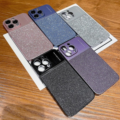 For iPhone 13 Pro Max Metallic Glitter Powder Shockproof Phone Case(Grey) - iPhone 13 Pro Max Cases by buy2fix | Online Shopping UK | buy2fix