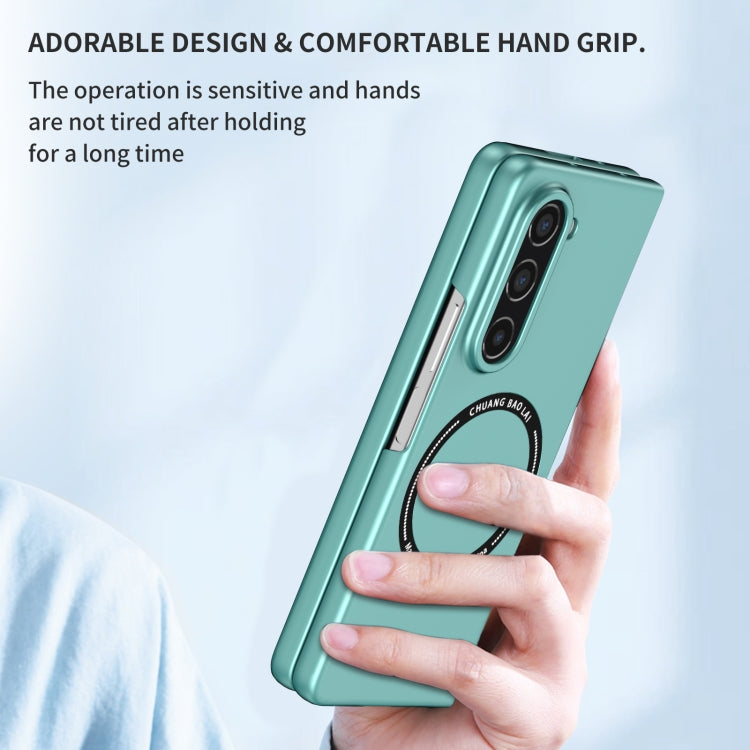 For Samsung Galaxy Z Fold5 Magsafe Magnetic Folding PC Phone Case(Light Blue) - Galaxy Z Fold5 Cases by buy2fix | Online Shopping UK | buy2fix