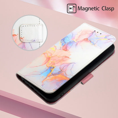 For iPhone 15 Pro PT003 Marble Pattern Flip Leather Phone Case(Galaxy Marble White LS004) - iPhone 15 Pro Cases by buy2fix | Online Shopping UK | buy2fix