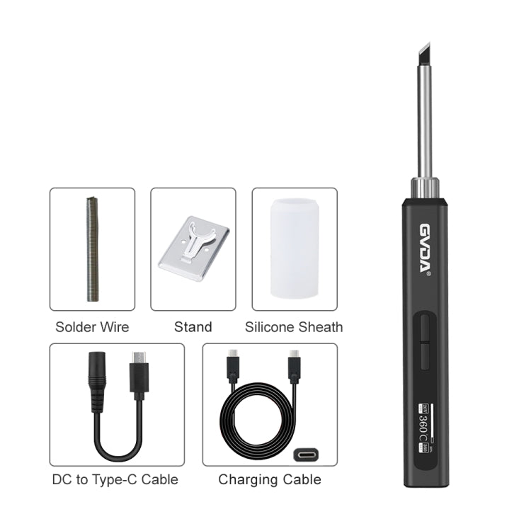 GVDA GD300 Intelligent Internal Heating Digital Display Constant Temperature Maintenance Electric Soldering Iron - Electric Soldering Iron by GVDA | Online Shopping UK | buy2fix